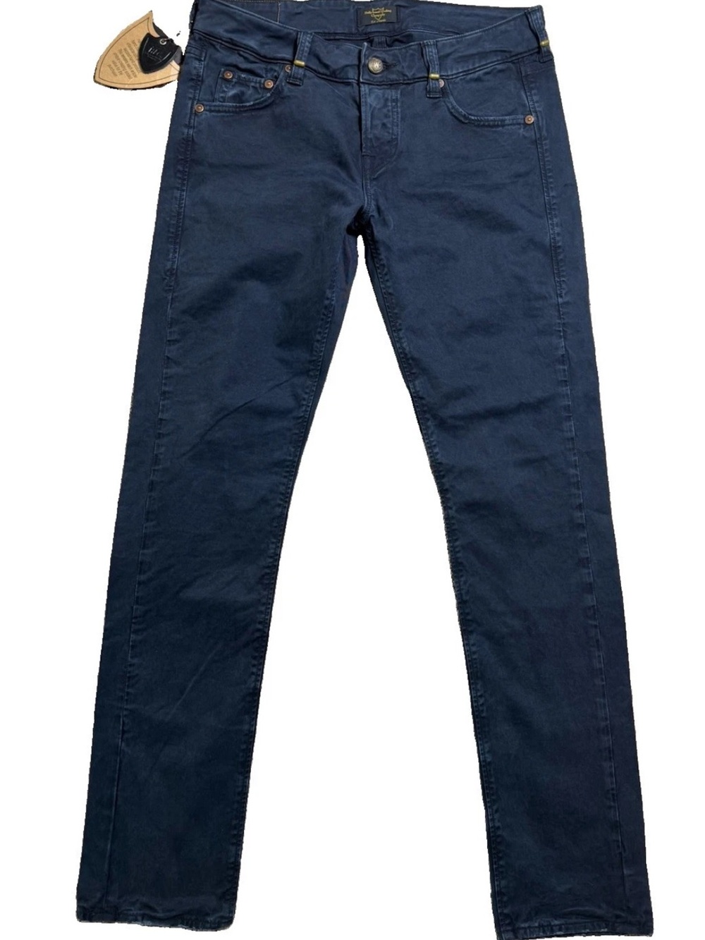 HTC Hollywood Trading Company Los Angeles Pants Jeans NWT Distressed Navy 29